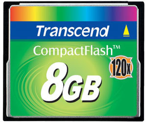 Transcend Compact Flash CF 8GB 120X