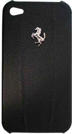 ����� ��� Apple iPhone 4 Hard Case Leather Logo Metal