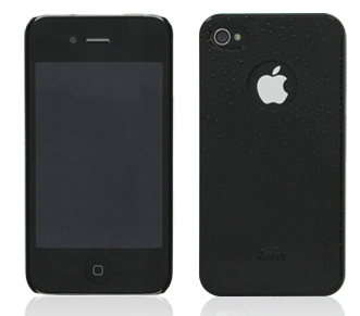 ����� ��� Apple iPhone 4 iCover Polka dots-black �����������
