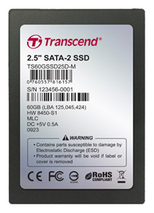 Transcend SSD 60GB TS60GSSD25D-M