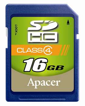 Apacer SD SDHC 16GB Class 4