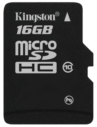 Kingston MicroSDHC 16GB Class 10 + USB Reader