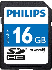 Philips SD SDHC 16GB Class 10