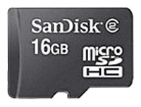 Sandisk MicroSDHC 16GB Class 2