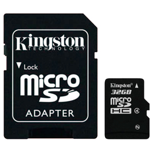 Kingston MicroSDHC 32GB Class 4
