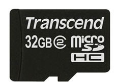 Transcend MicroSDHC 32GB Class 2 TS32GUSDHC2