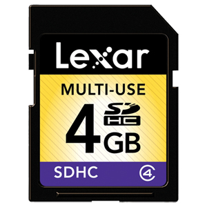 Lexar SD SDHC 4GB Class 4