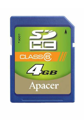 Apacer SD SDHC 4GB Class 6