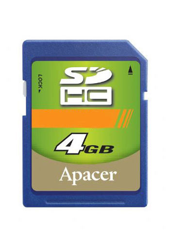 Apacer SD SDHC 4GB Class 4