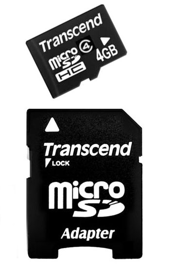 Transcend MicroSDHC 4GB Class 4