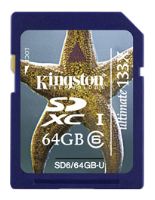 Kingston SD SDXC 64GB Class 6 Ultimate 133x