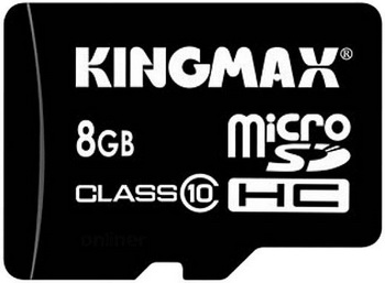 Kingmax MicroSDHC 8GB Class 10 + USB Reader