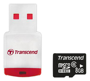 Kingston MicroSDHC 8GB Class 6 + USB Reader