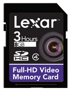 Lexar SD SDHC 8GB Class 4 Full-HD Video