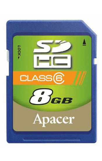 Apacer SD SDHC 8GB Class 6