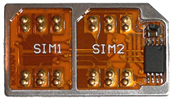 ������� �� 2 SIM 7 ��������� + ������� ����