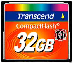 Transcend Compact Flash CF 32GB 133X TS32GCF133