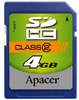 Apacer SD SDHC 4GB Class 2