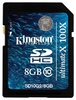 Kingston SD SDHC 8GB Class 10 SD10G2 UlmateX 100X