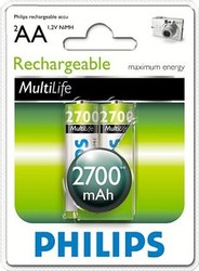 Фото аккумуляторной батарейки Philips HR6-2BL