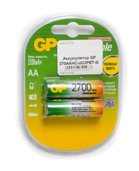 Фото аккумуляторной батарейки GP 270AAHC-UC2PET-G
