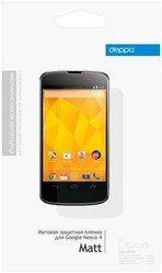 Фото матовой защитной пленки для LG Nexus 4 Deppa
