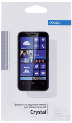 Фото защитной пленки для Nokia Lumia 620 Deppa прозрачная