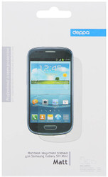 Фото матовой защитной пленки для Samsung Galaxy S3 mini i8190 Deppa