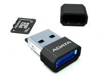 Фото флеш-карты ADATA MicroSDHC 16GB Class 4 + USB reader V3