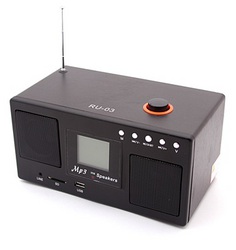 Фото портативной акустической системы RU-03 с USB/SD