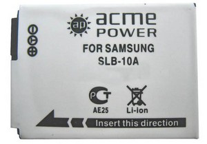 Фото аккумулятора Samsung PL50 AcmePower SLB-10A