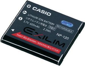 Фото аккумуляторной батареи Casio NP-120