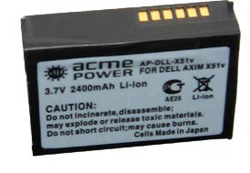 Фото аккумулятора DELL Axim X51v (повышенной емкости)