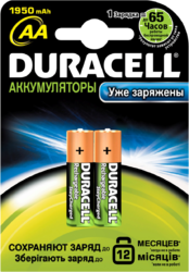 Фото аккумуляторной батарейки Duracell HR6-2BL 1950mAh