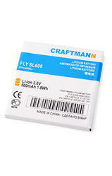 Фото аккумулятора Fly SL600 Craftmann