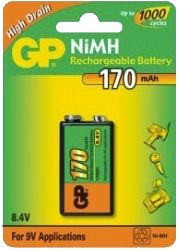 Фото аккумуляторной батарейки GP 17R9H-BC1