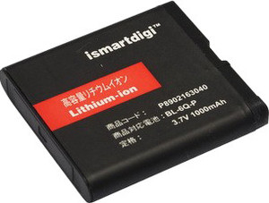 Фото аккумуляторной батареи iSmartDigi BL-6Q