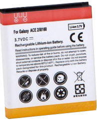 Фото аккумулятора Samsung i8160 Galaxy Ace II (повышенной емкости)
