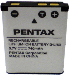 Фото аккумуляторной батареи Pentax D-Li63
