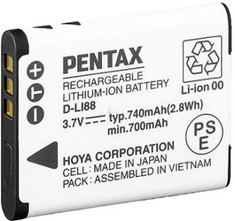 Фото аккумуляторной батареи Pentax D-Li88
