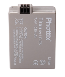 Фото аккумуляторной батареи Phottix LP-E5