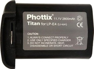 Фото аккумуляторной батареи Phottix LP-E4