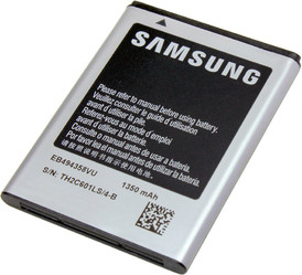 Фото аккумулятора Samsung S5670 Galaxy Fit EB494358VU
