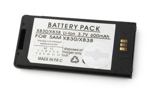 Фото аккумулятора Samsung X830