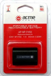 Фото аккумулятора для видеокамеры Sony HDR-SR5E AcmePower AP NP-FH50