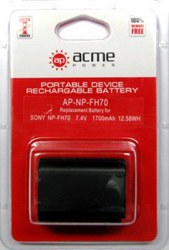 Фото аккумулятора для видеокамеры Sony DCR-DVD308E AcmePower AP NP-FH70