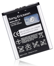 Фото аккумуляторной батареи Sony Ericsson BST-40
