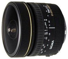 Фото объектива Sigma AF 8mm F/3.5 EX DG Circular Fisheye for Canon EF