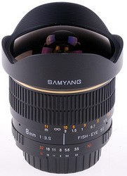 Фото объектива Samyang 8mm F/3.5 AS IF MC Fish-eye CS for Pentax K
