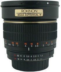 Фото объектива ROKINON MF 85mm f/1.4 Aspherical IF for Sony Alpha